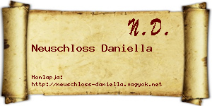 Neuschloss Daniella névjegykártya
